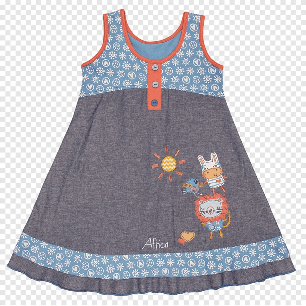 Hooligans Safari Jungle Zoo Embroidered Lion Zebra South Africa Dress Girls 3 4